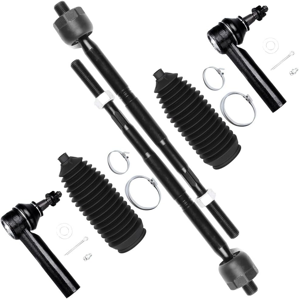 SCITOO 6pcs Front Tie Rod Kit for Chevy Equinox, for GMC Terrain