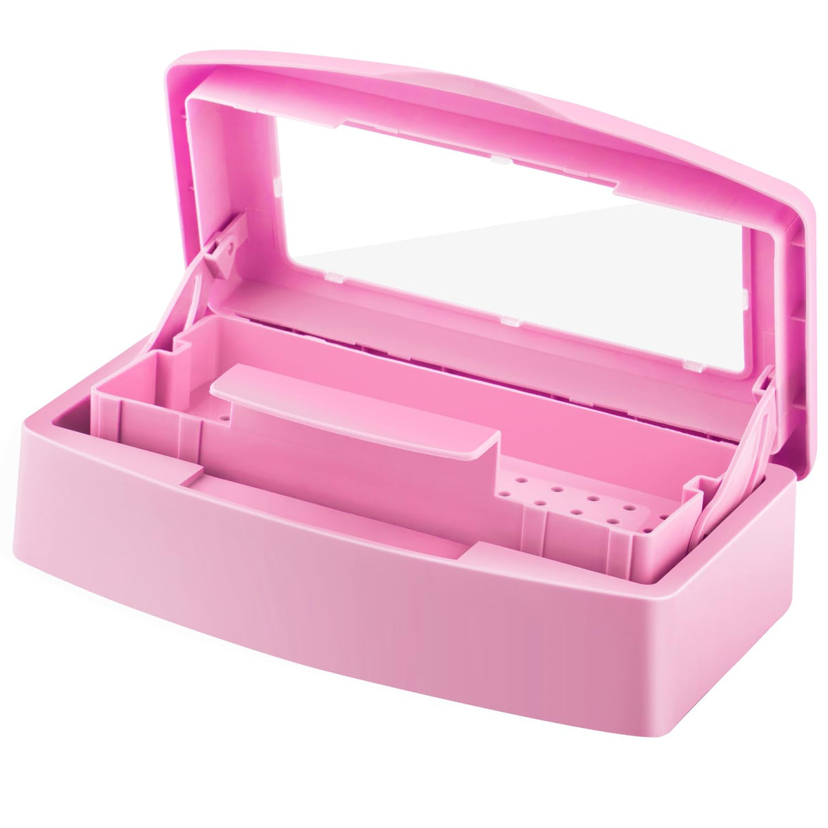 Nail Tool Sterilizer Box Disinfectant Jar Plastic Disinfectant Container Suitable for Nail Tools Hair Salons Beauty