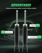 SCITOO Rear Shocks Pair for Dodge for Durango shock absorbers