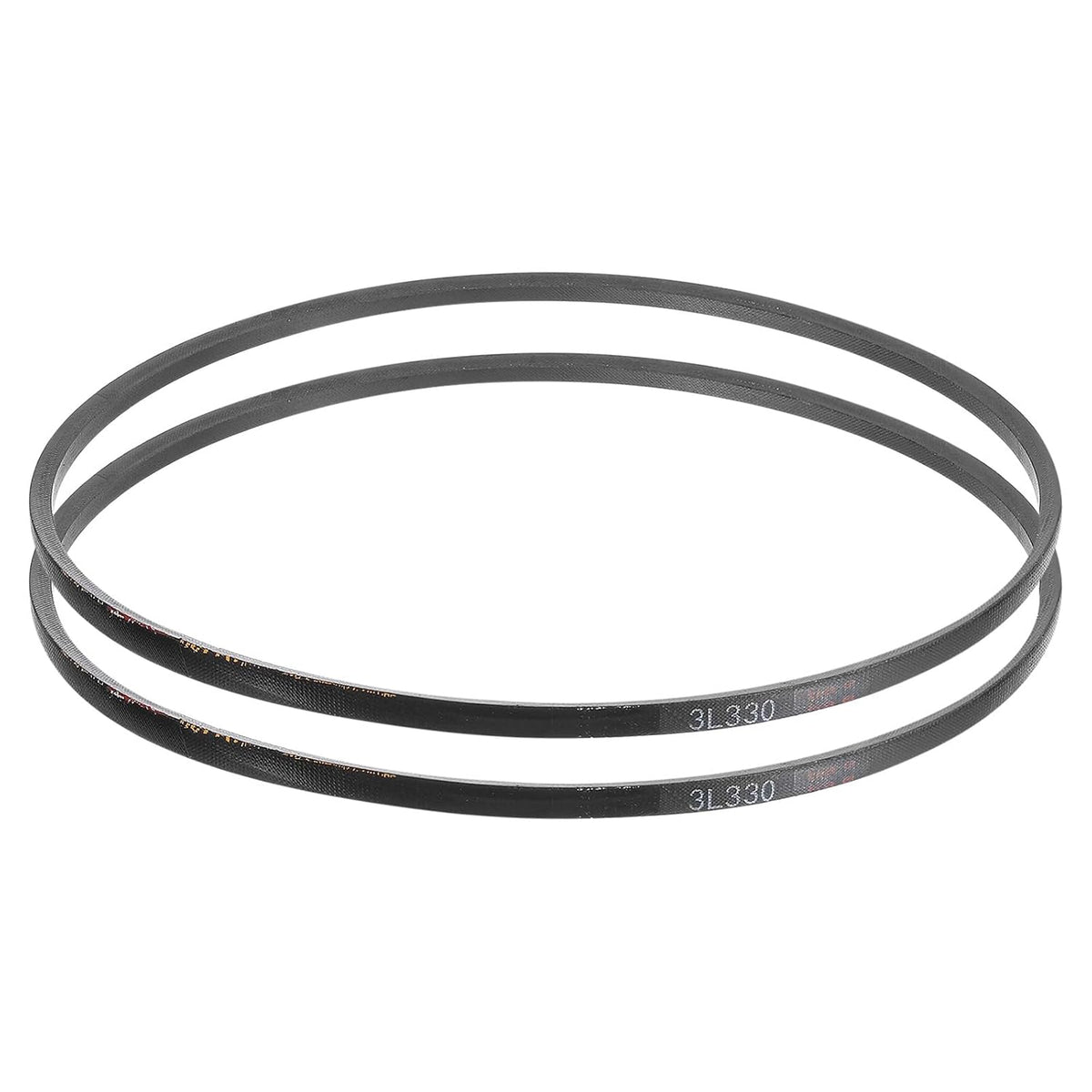 uxcell 2 Pcs 3L330 Classic Wrapped Rubber V-Belt, 33"(838mm) Outside Circumference, 3L Profile V Belt 3/8" Width 7/32" Height