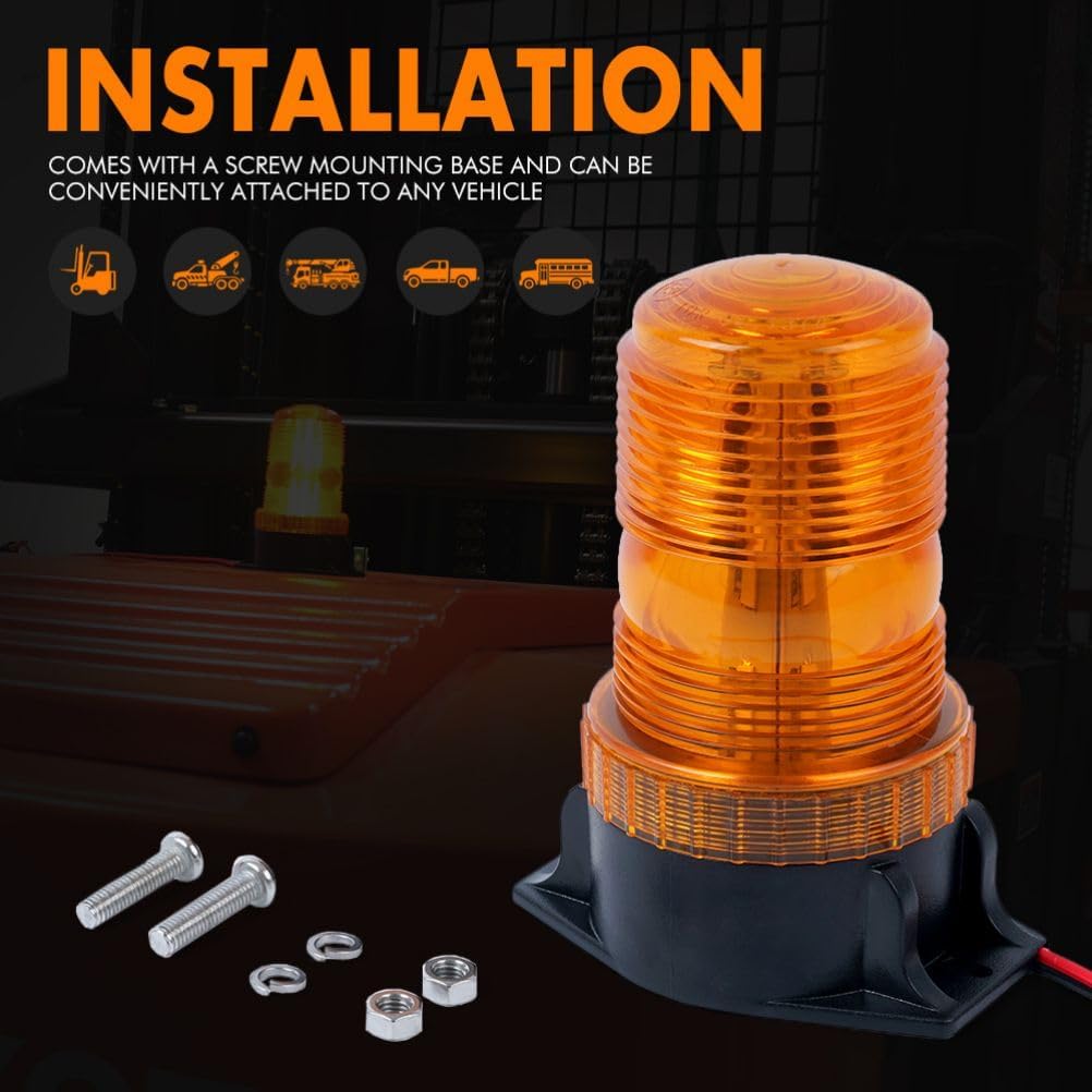 30 LED Amber Beacon Lights for 10-110V for Forklift ATV Tractor Golf Cart UTV Truck Bus