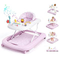 Baby Walker with Wheels, 5-in-1 Foldable Push Walker for Girls 6-12 Months | Pink, baby walker & bouncer combo