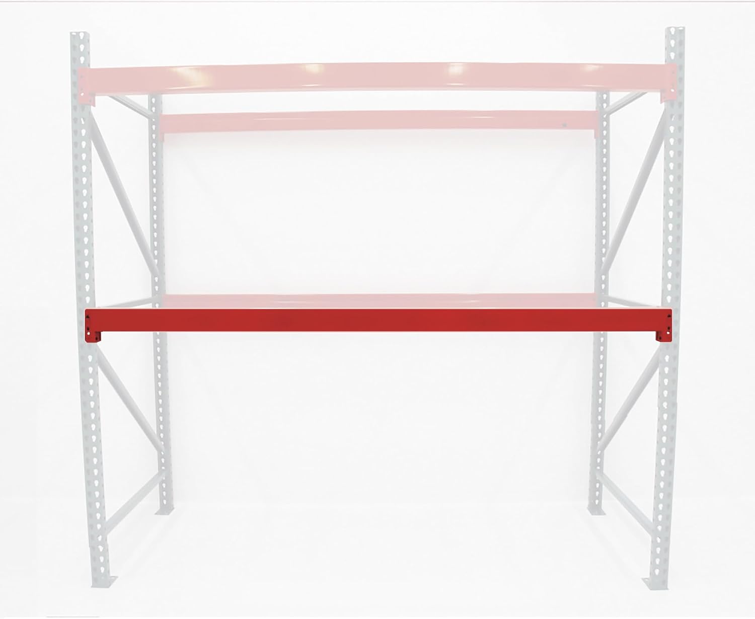 AK Industrial Teardrop Pallet Rack Beam - 144in.L, Model Number AK-RBI-144-6