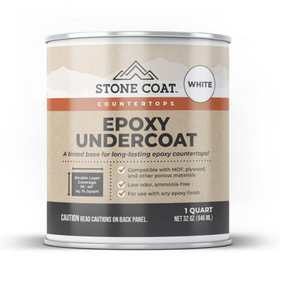 Epoxy Undercoat White (1 Quart) for Bar Tops & More