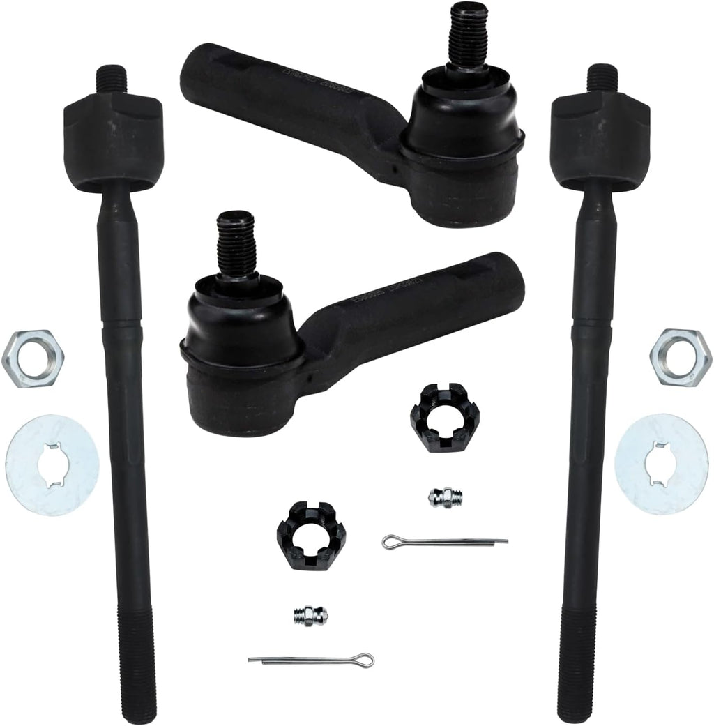 Detroit Axle - Front 4pc Tie Rods for 2005-2023 Toyota Tacoma