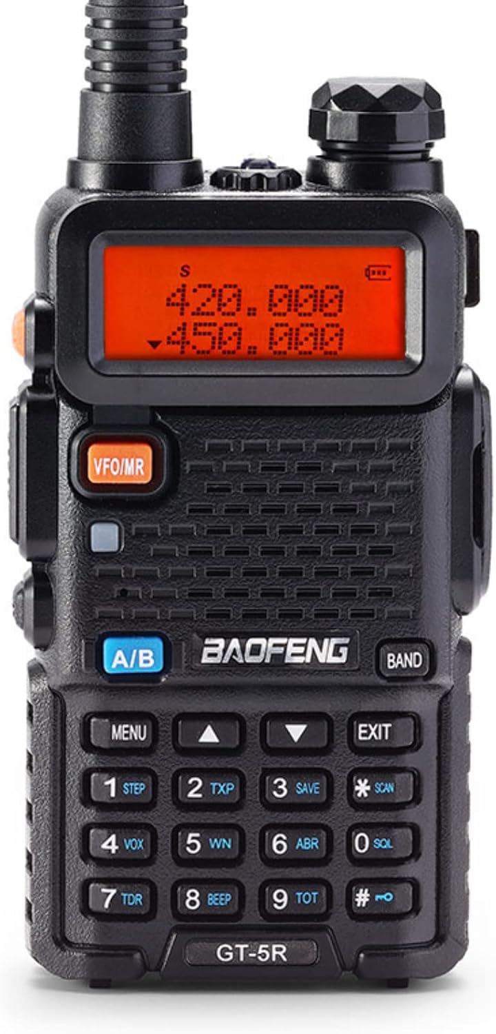 GT-5R Dual Band Ham Radio Handheld, FCC-Compliant Version of UV-5R | UHF VHF Walkie Talkie for Adults, Clean Spurious