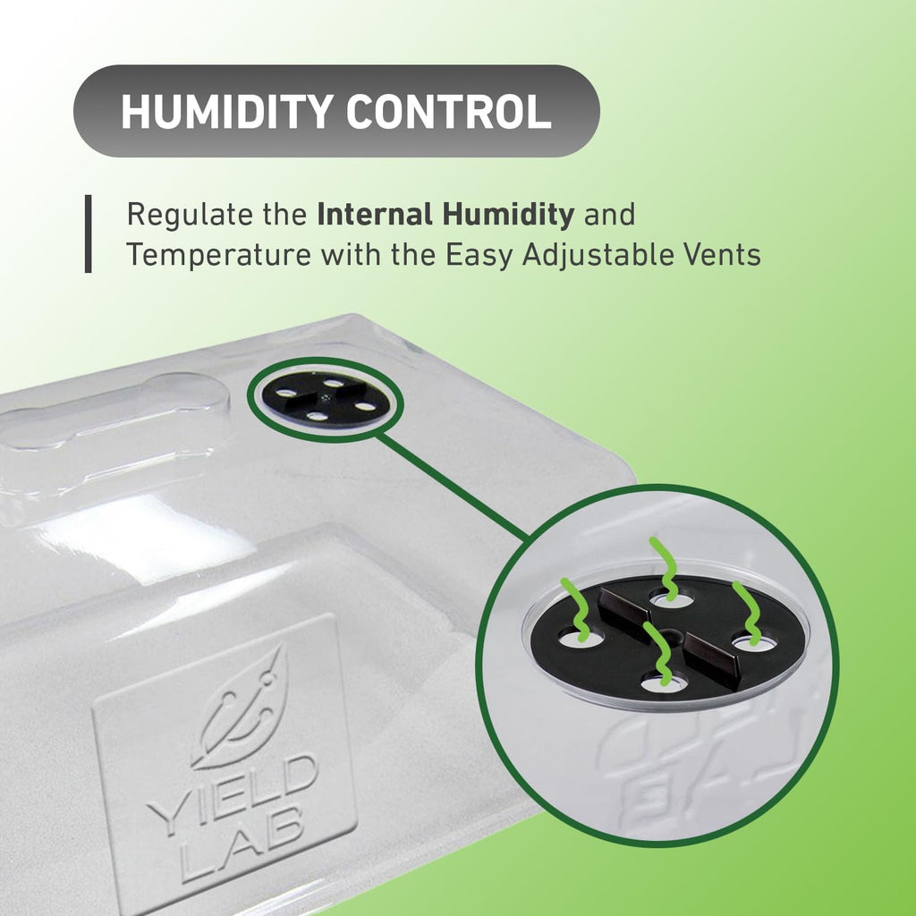 7 Inch Clone Dome - 5 Pack Humidity Vented Domes - Plant Growing | Heavy Duty Plant Growing Propagation Domes With