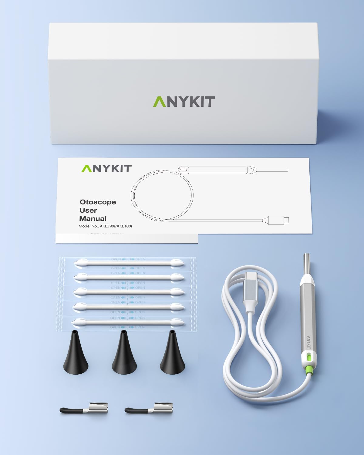 Digital Otoscope Compatible with Android Devices, Ear Camera with Ear Wax Removal Tools, Video Ear Scope Otoscope