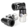TAILONZ 1/4" x 1/16" NPT Push to Connect Elbow Fitting 2Pcs