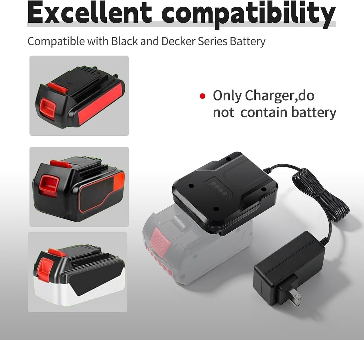 2A Fast Charger Compatible with Bosch 14.4V-18V Battery