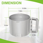 112204S Food Processor 3 Quart Cutter Bowl, Grey