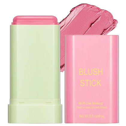 Multi-Use Makeup Blush Stick,Beauty Solid Moisturizer,Waterproof Natural Nude Makeup,Tinted Solid Moisturizer Stick