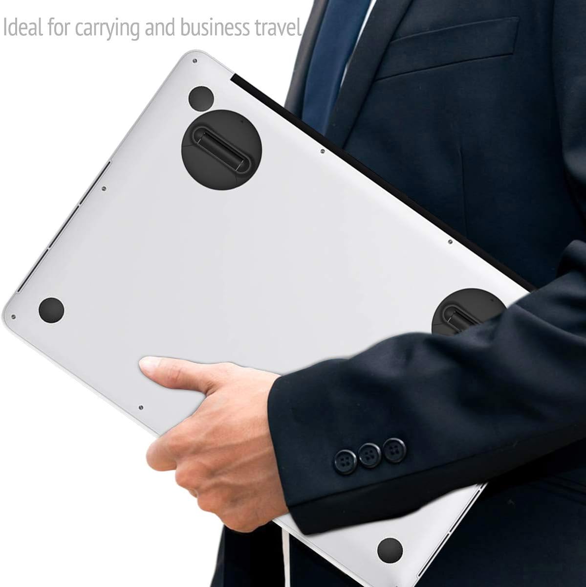 Portable Mini Laptop Stand for Desk Foldable Invisible Laptop Riser Lightweight Universal Ventilated Notebook Stands