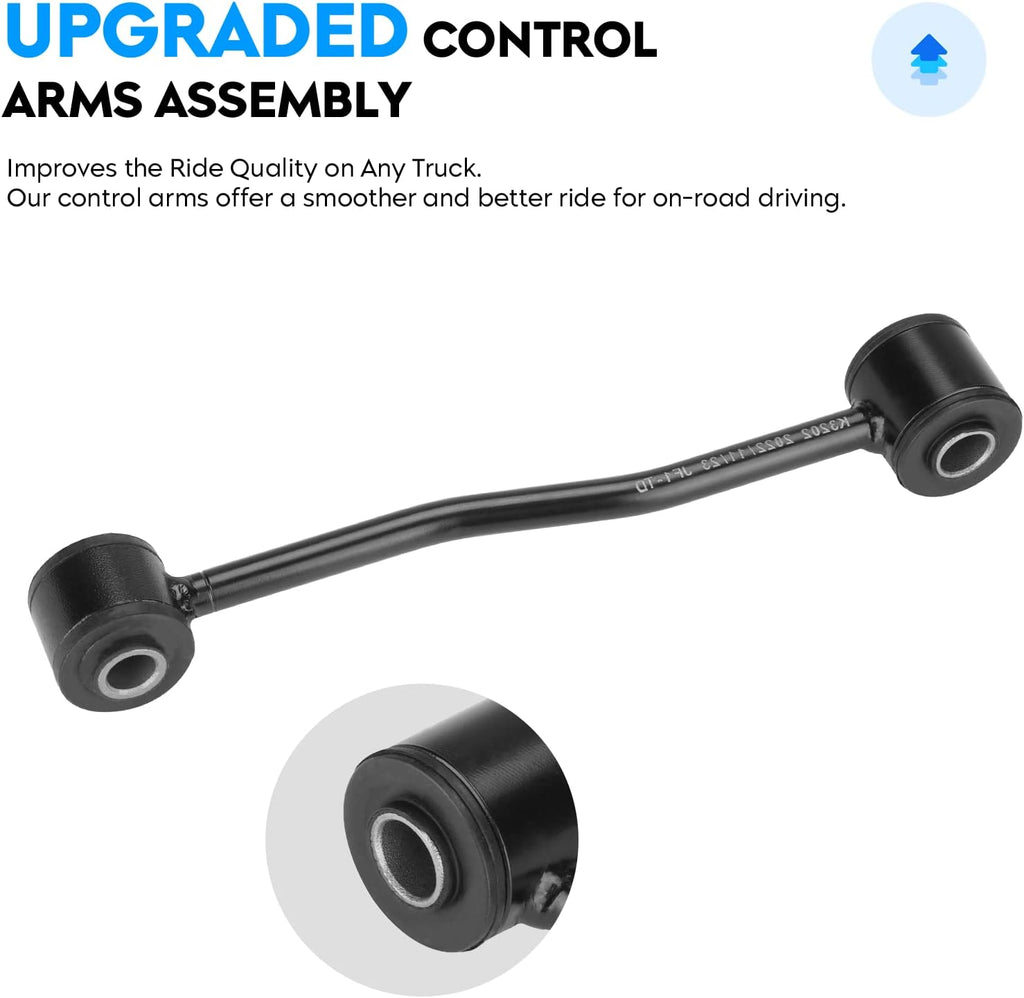 12PCS for 1999-2004 Jeep Grand Cherokee Front Outer Tie Rods + Front & Rear Sway Bars + Upper Lower Ball Joints Suspension Kit K3134 K3185 K3201 K3202 ES3472 ES3473 ES3474 ES3475