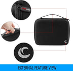 Battery Organizer Storage Case with Tester for 96 AA AAA Batteries | Pre-Cleared Foam Holds 48 AA and 48 AAA, Hard