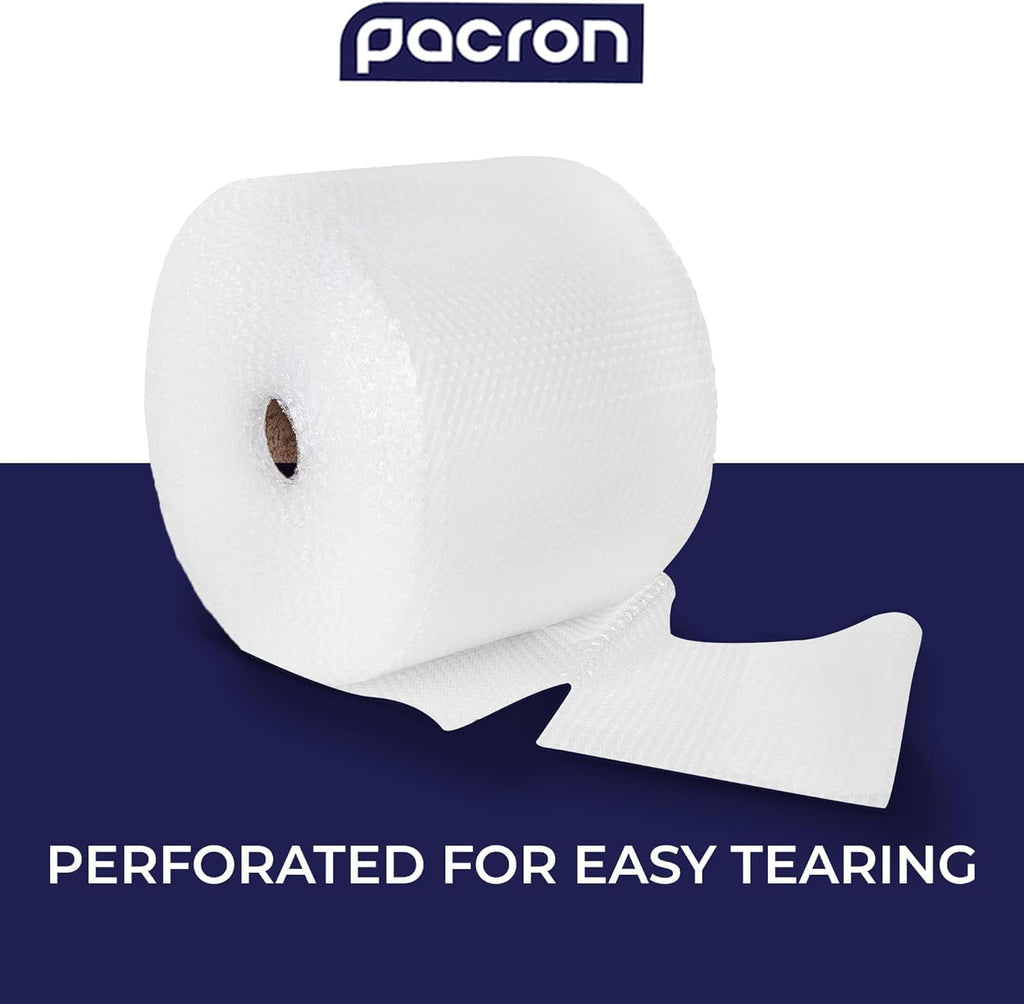 Bubble Roll Wrap 12" x 100', 2-Pack 5/16" Perforated Medium Cushioning