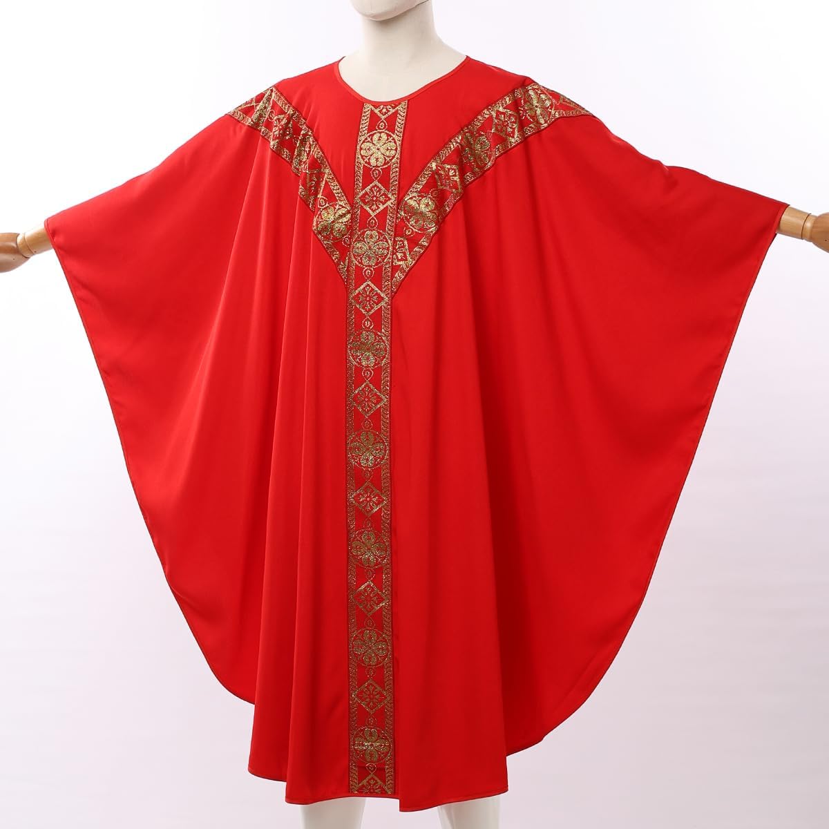 Catholic Priest Chasuble Church Mass Vestment Robe with Stole
