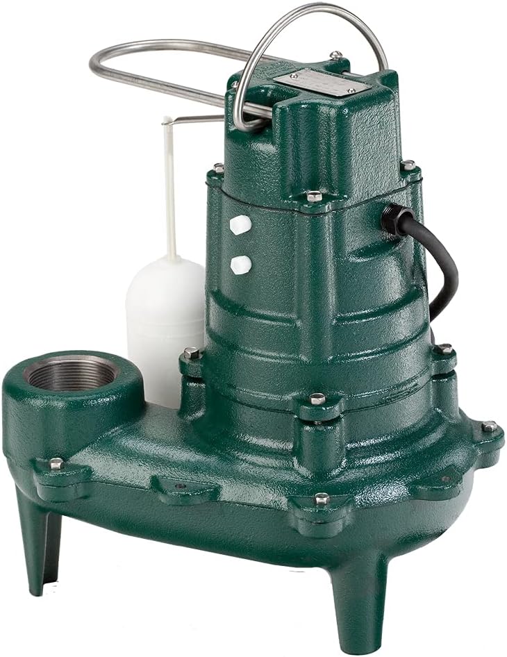 Zoeller Waste-Mate 267-0001 Sewage Pump, 1/2 HP Automatic
