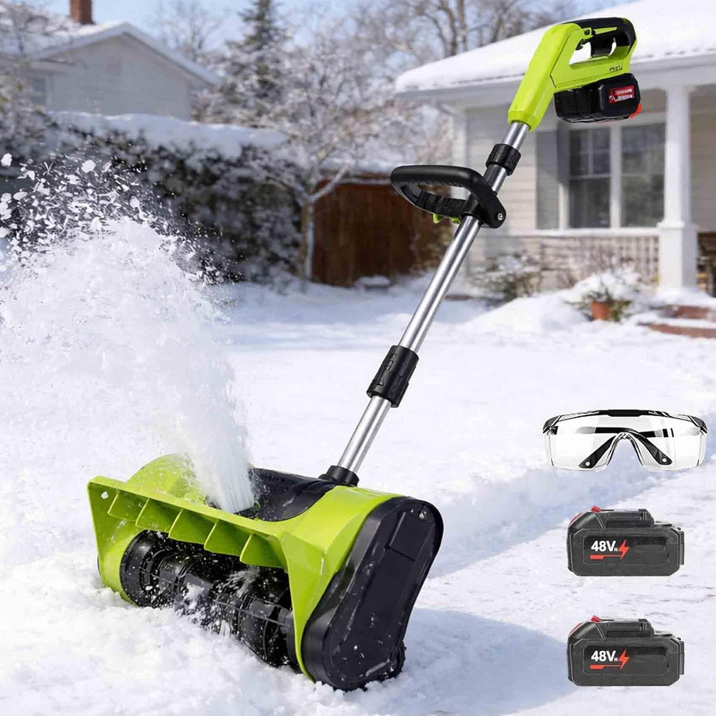 2026 Upgrade Electric Snow Blower Shovel, 20V Cordless Electric Snow Shovel - 16ft Throwing Distance, 12" Width