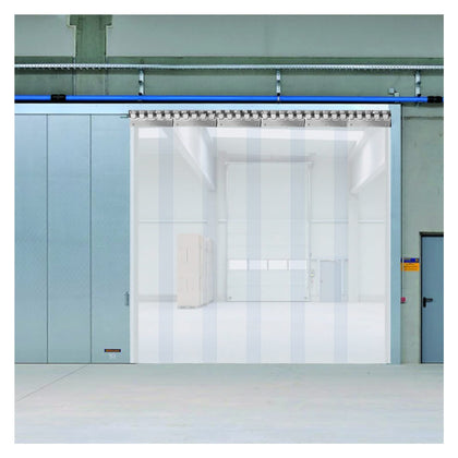 Transparent PVC Plastic Door Strip Curtain Easy to Installed Plastic Doorway Curtain for Warehouse Coldroom Chiller