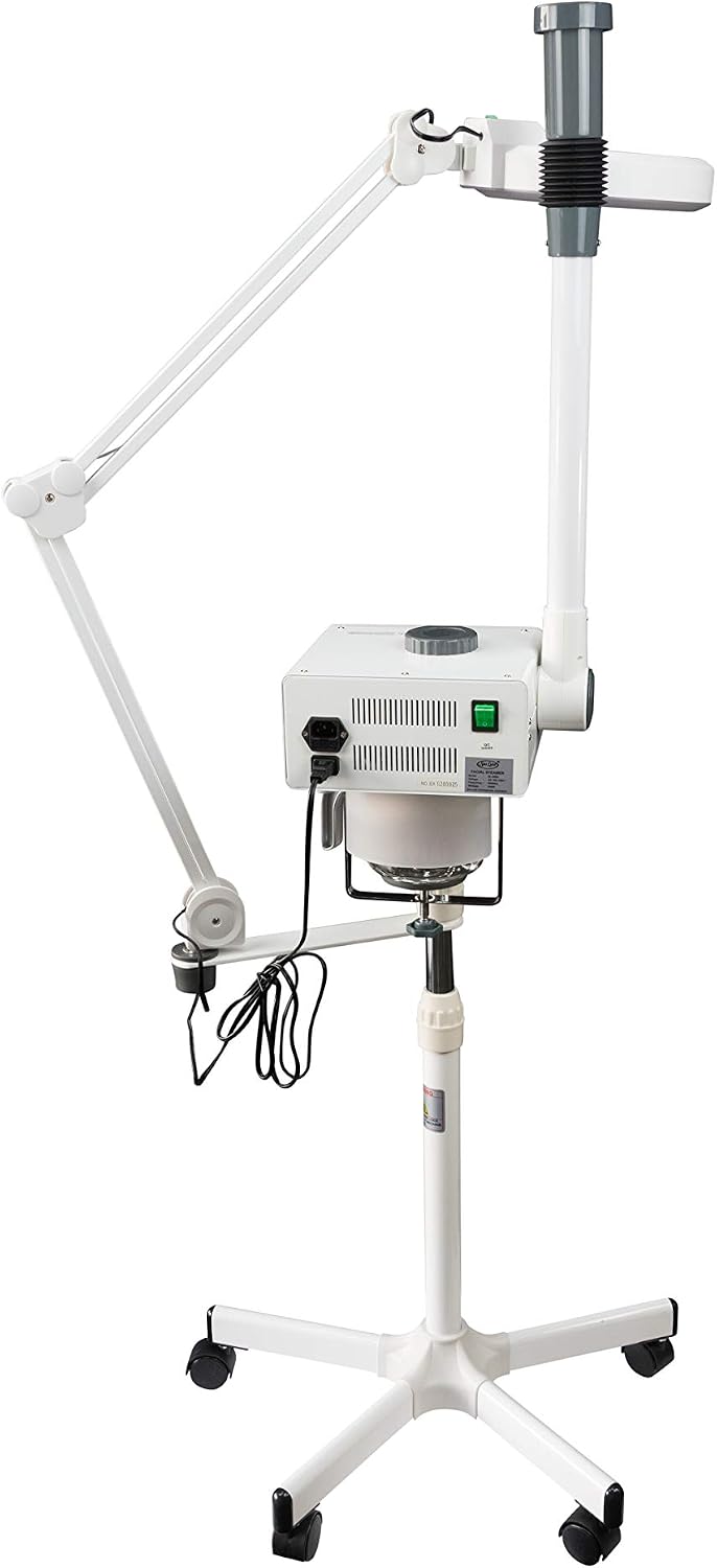 2-in-1 Professional Facial Steamer for Estheticians | Face Steamer, LED Magifying Lamp, Digital Controls