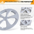 15" White Lacquer Hubcaps for Toyota Prius 2010-2015, Set of 4