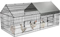 Chicken Coop, 86"x40"x40" Chicken Run Pen with Cover for Yard