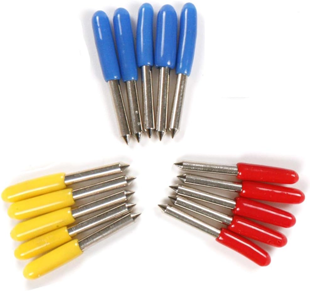 15pcs 30/45/60 Degree Roland Vinyl Cutter Cutting Plotter Blade with Blade Holder