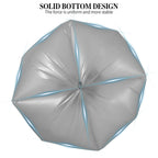 5 Rolls Small Trash Bags - 200 Counts 4 Gallon Small Garbage Bags (Silver)