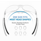 30 Pack Clear Safety Glasses | ANSI Z87.1 Scratch Resistant Eyewear