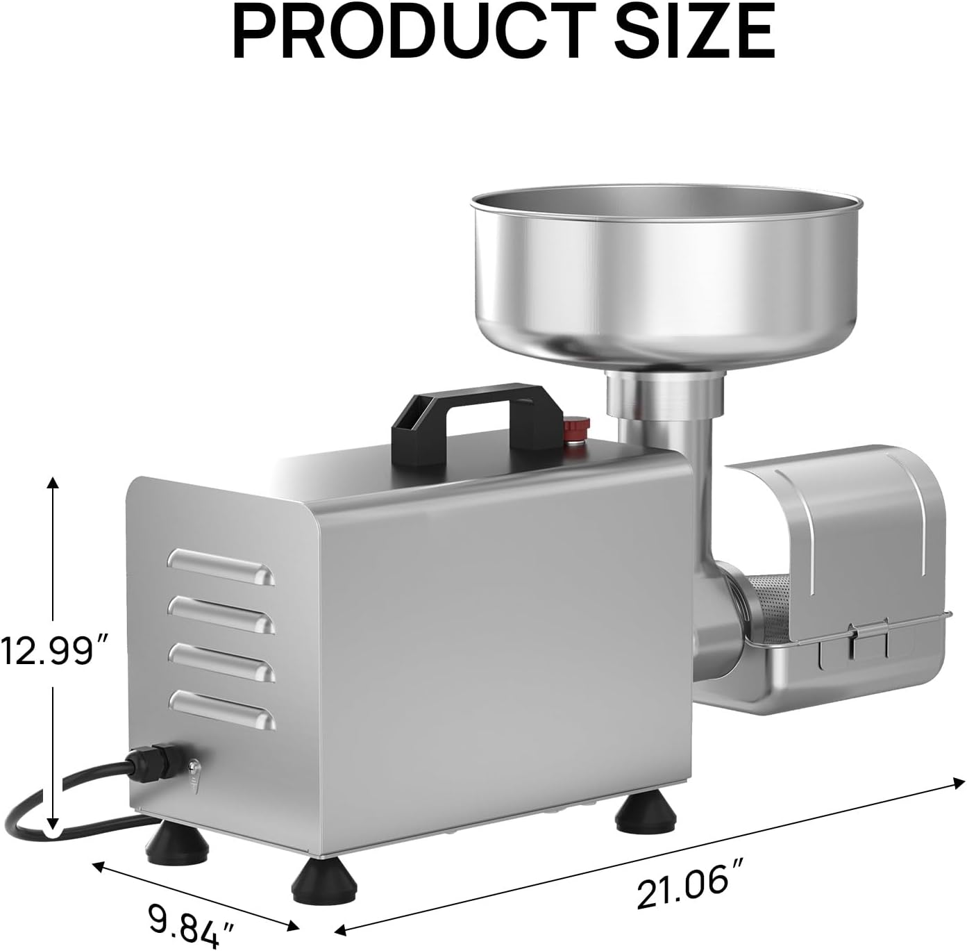0.6HP Electric Tomato Strainer,Professional Tomato Milling Machine, Stainless Steel Food Mill For Tomato Sauce With