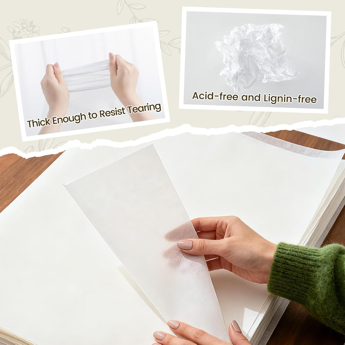 30"x40" White Tissue Paper for Gift Bags, 32 Sheets Acid Free Tissue Paper