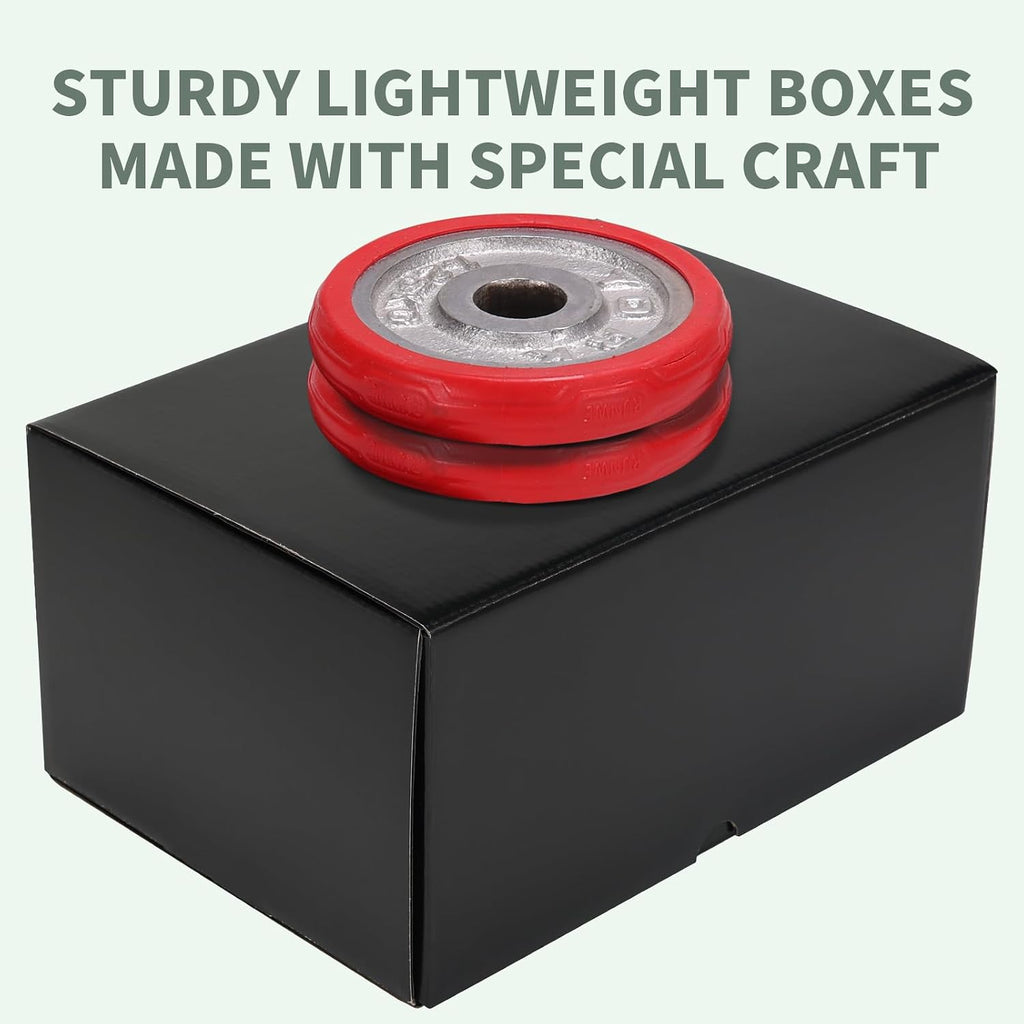 10x7x5 Inch Black Shipping Boxes 20 Pack, Cardboard Mailer Boxes for Small Business Mailing