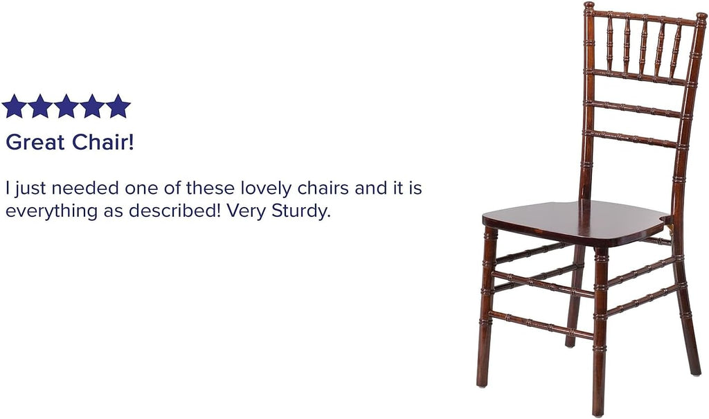 2 Pack HERCULES Series Fruitwood Chiavari Chair