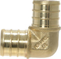 10 Pack XFITTING 3/4 in Pex Elbow, 3/4 Inch Brass Crimp Pex Elbow