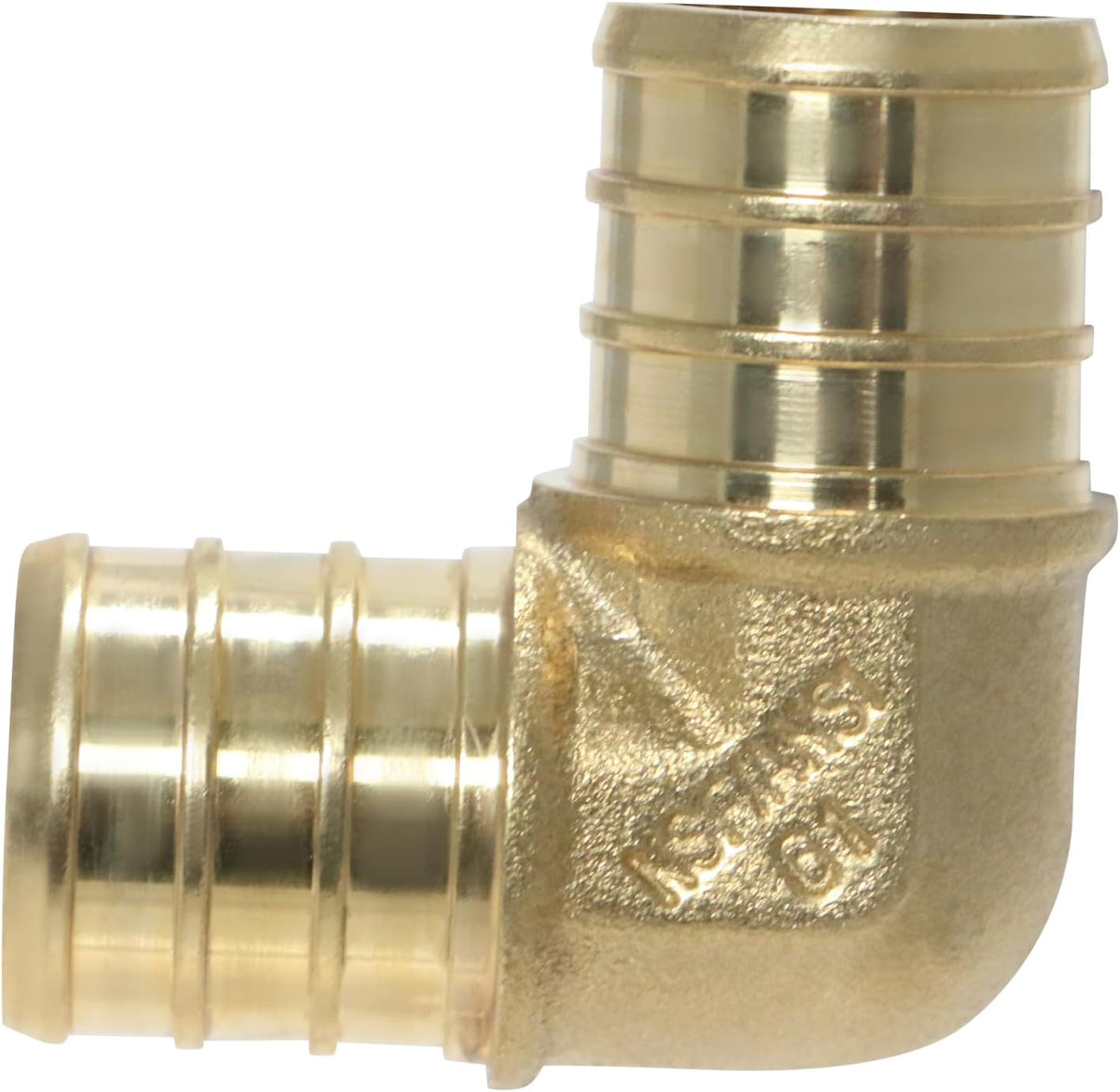 10 Pack XFITTING 3/4 in Pex Elbow, 3/4 Inch Brass Crimp Pex Elbow