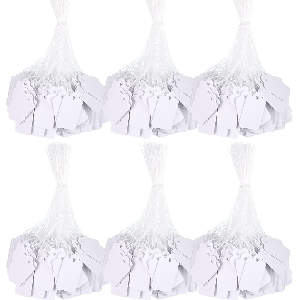 500 Pcs Price Tags String White