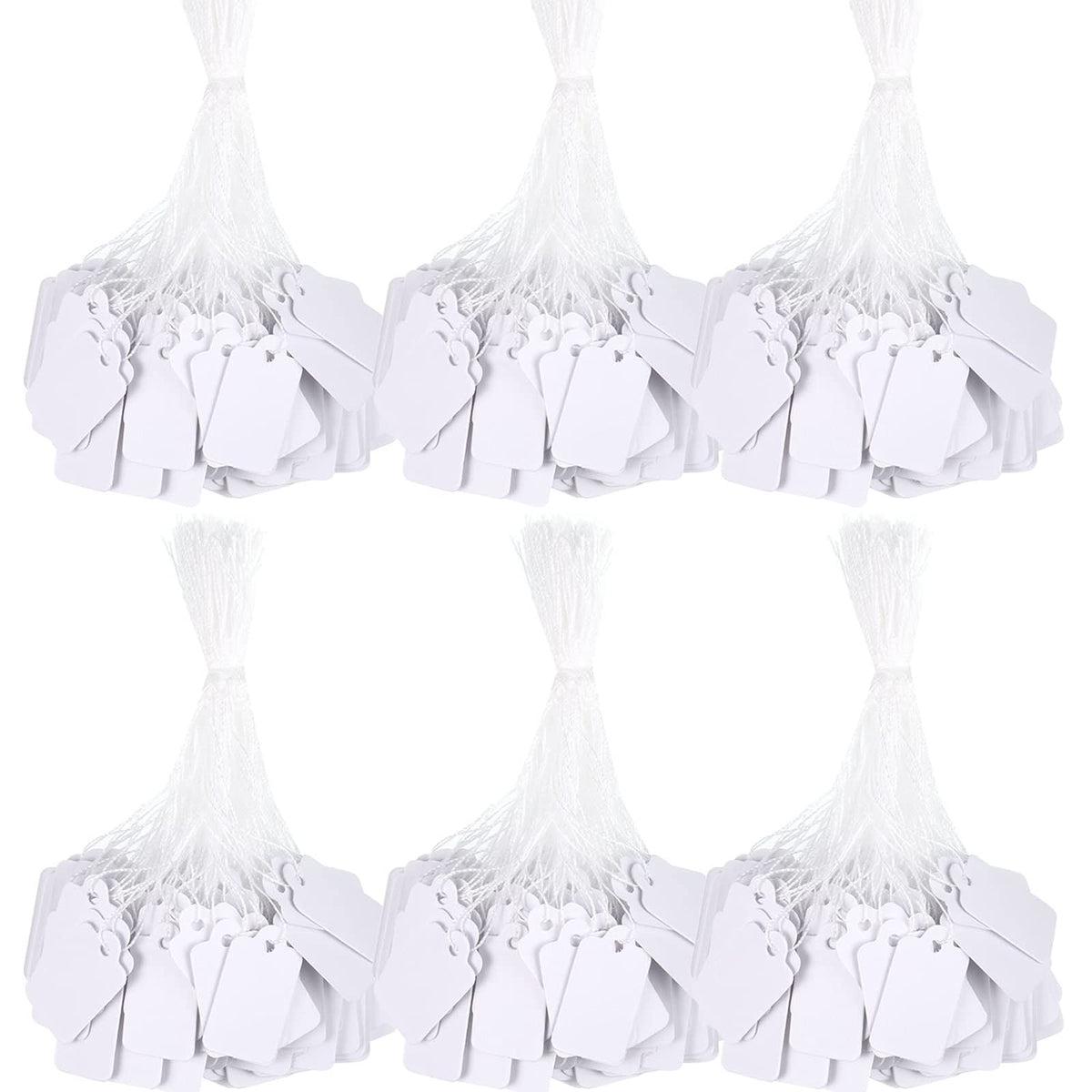 500 Pcs Price Tags String White