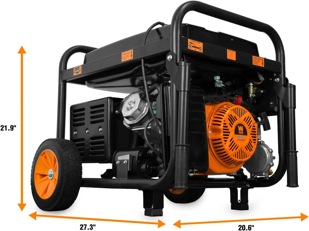 11,000-Watt 120V/240V Dual Fuel Portable Generator with Wheel Kit and Electric Start (DF1100T)