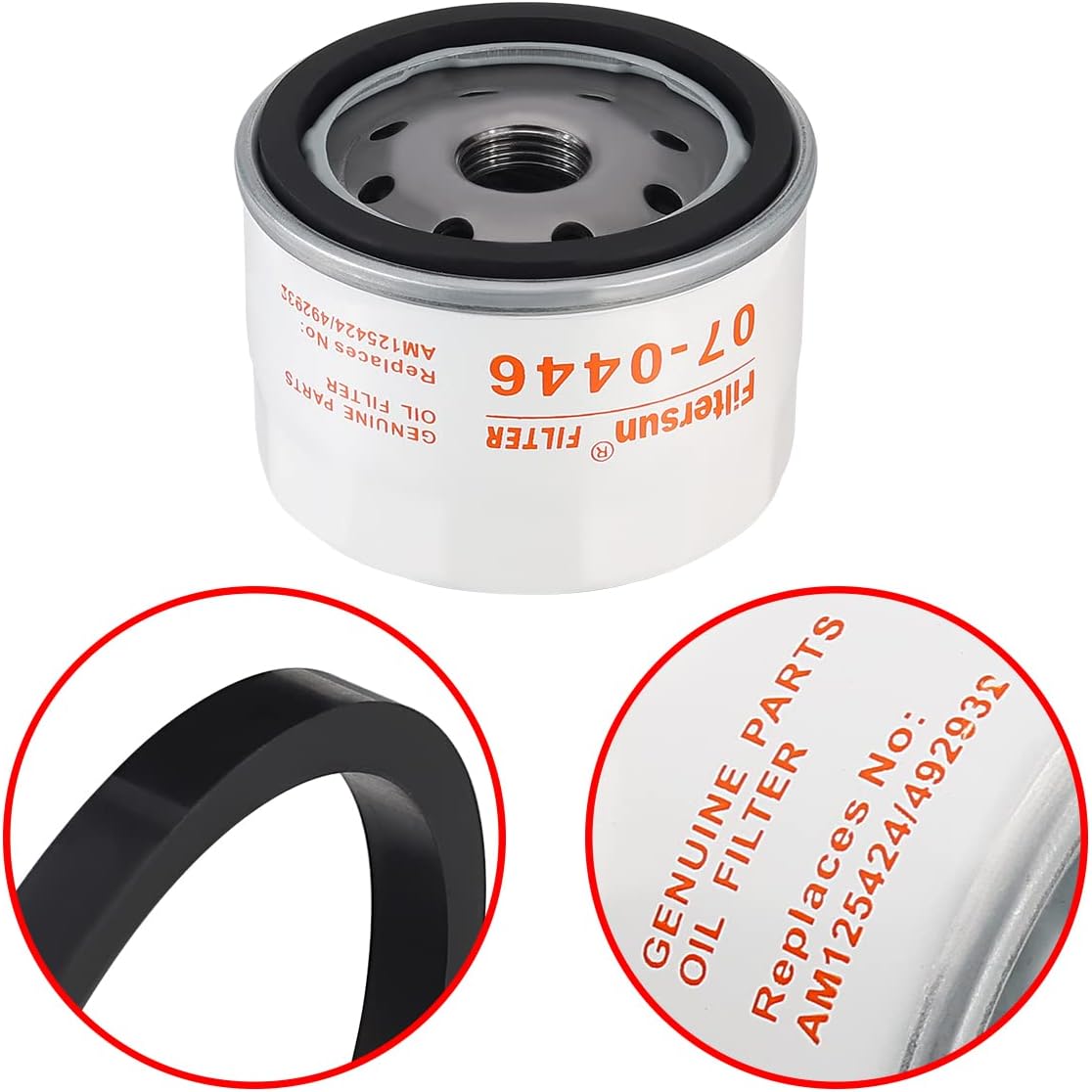 Savior 492932S Oil Filter for Brigs & Straton 492932 795890 695396 492932B 492056 696854 842921 Kohler 25 050 01 JD AM125424 GY20577 Kawasaki 49065-7007