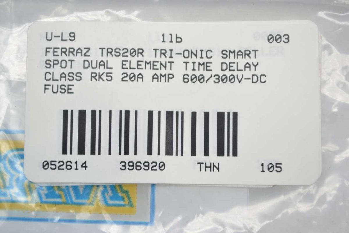 Ferraz Shawmut TRS20R Indicator Fuse 20A 600V
