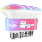 Matter Smart Light Bulbs BR30, Works with Alexa/Apple Home/Google