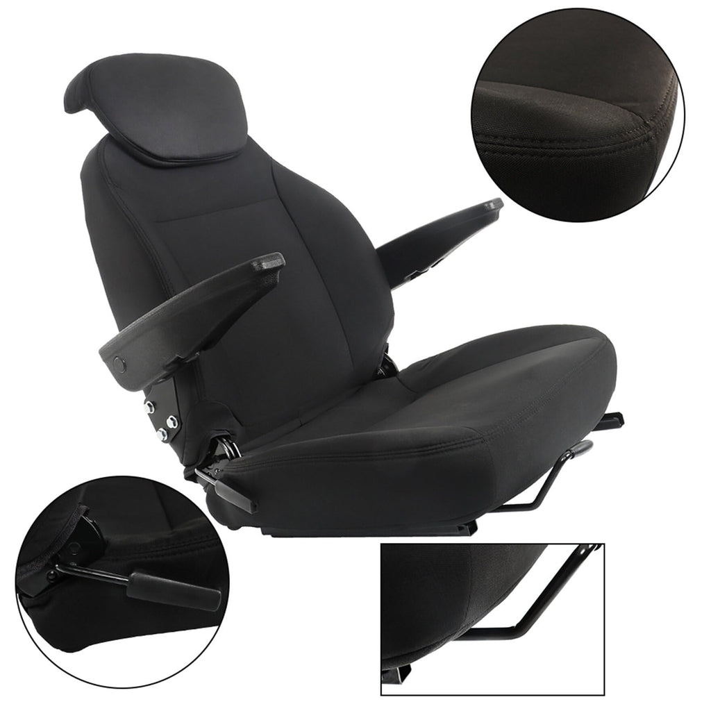 waltyotur Seat Assembly 440000BK Replacement for Holland Loader Backhoe