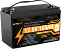12V 100Ah LiFePO4 Lithium Battery Group 31 Deep Cycle for RV Trolling Motor | 100A BMS, 1280Wh, 15000+ Deep Cycles