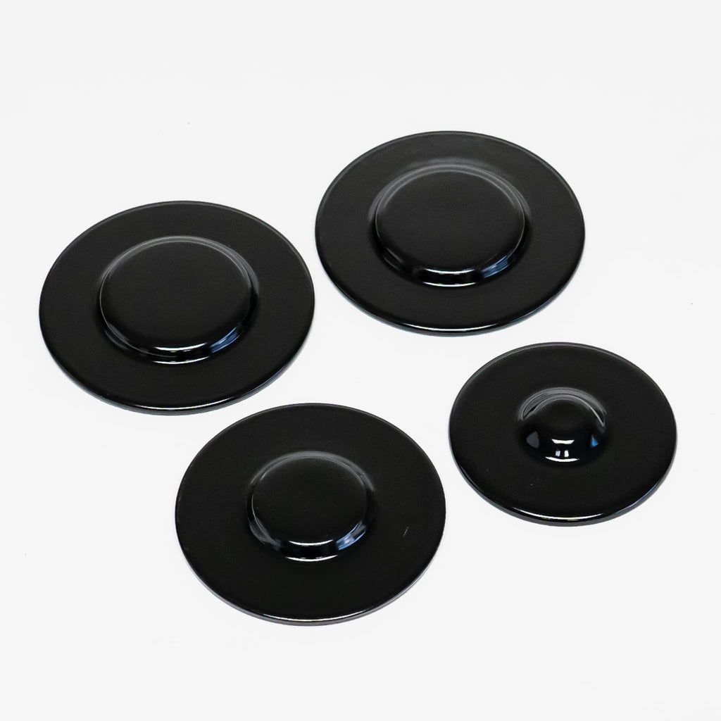 Robertshaw Gas Range Burner Cap Black 4 Pack Kit WPW10170555