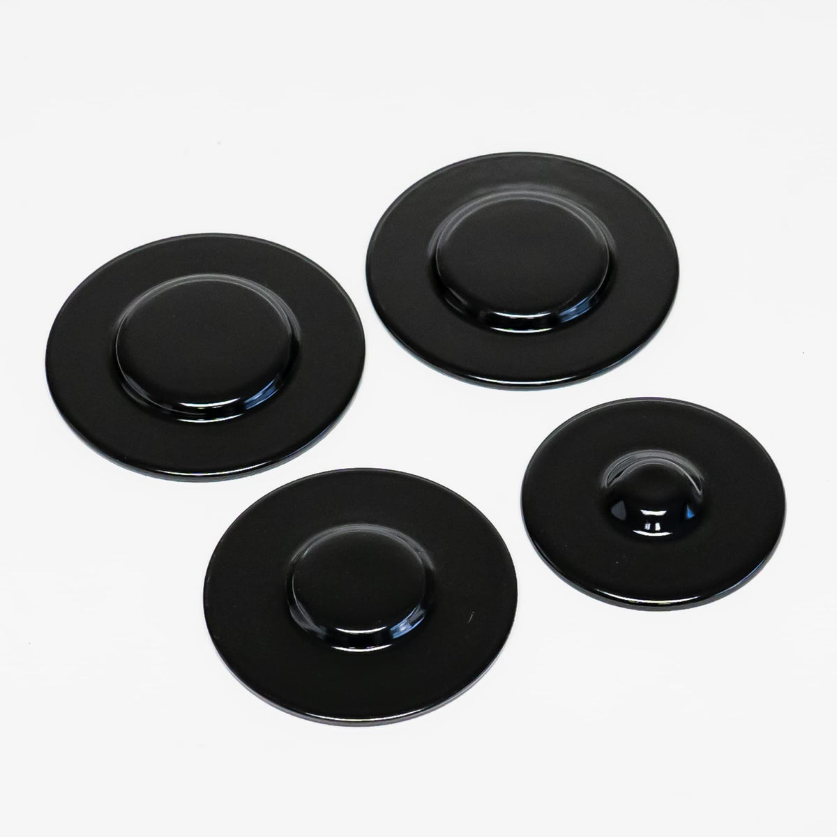 Robertshaw Gas Range Burner Cap Black 4 Pack Kit WPW10170555