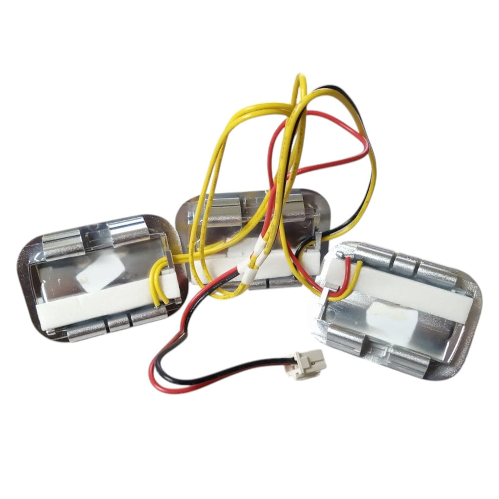 Choice W11683244 Refrigerator Frosted LED Module Light Kit Package with Chrome Frame for Whirlpool