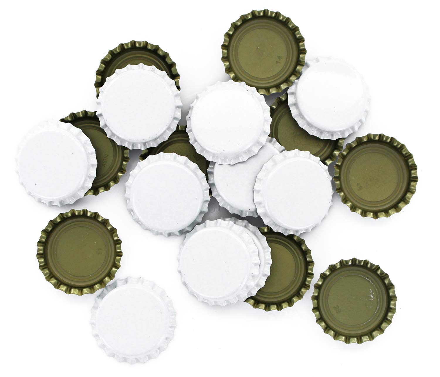 The Red Beauty Bottle Capper with White Oxygen Barrier Crown Caps-144 Count