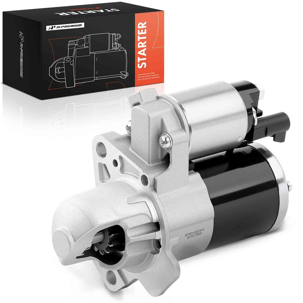 A-Premium Starter Motor, 12V 1.4KW 12 Teeth Clockwise