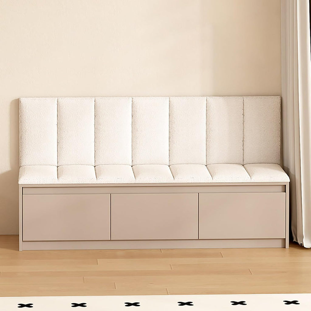 Restaurant Booth Seating Bench, Breakfast Nook Benchs, Commercial Banquette with Hidden Storage, Modern Armless Booth